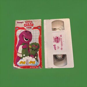 Barney’s Good, Clean Fun VHS 1998 Vintage Kids Sing Along Lyrick RARE Good Habit